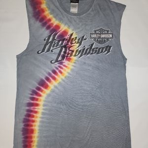Harley Davidson Mens Size Medium Sleeveless Shirt US 129 Dragon Tallahassee TN